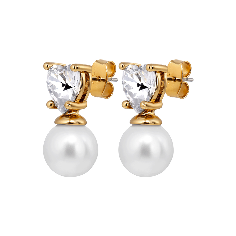 Серьги EMO SG CRYSTAL / WHITE PEARL Dyrberg Kern 480036