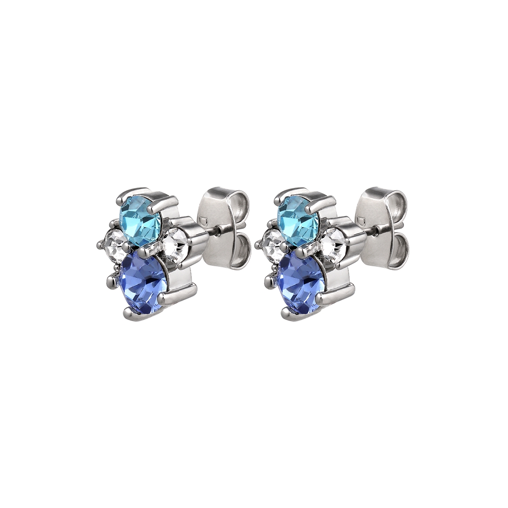 Серьги BILLIS SS LIGHT SAPPHIRE  460046