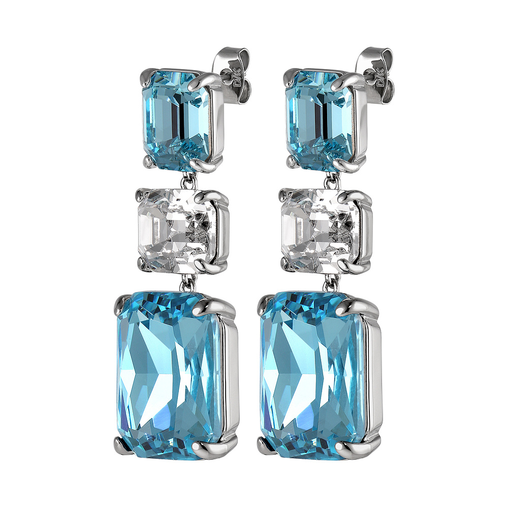 Серьги ESMARA SS AQUA / CRYSTAL Dyrberg Kern 460015
