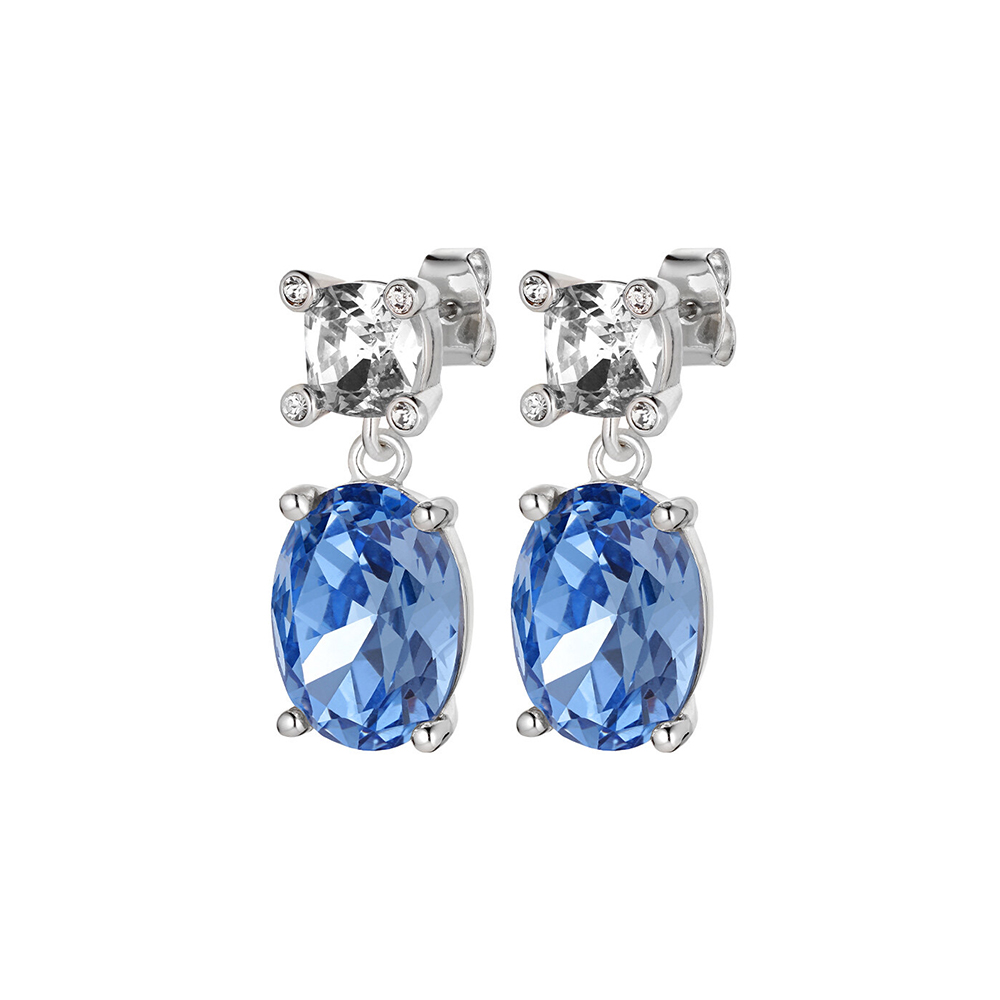 Серьги ANTONIA SS LIGHT BLUE/CRYSTAL Dyrberg Kern 420096 BL/BW/S