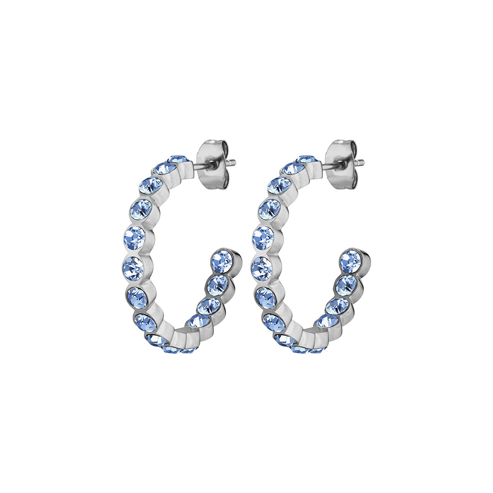 Серьги HOLLY SS LIGHT BLUE Dyrberg Kern 380090 BL/S