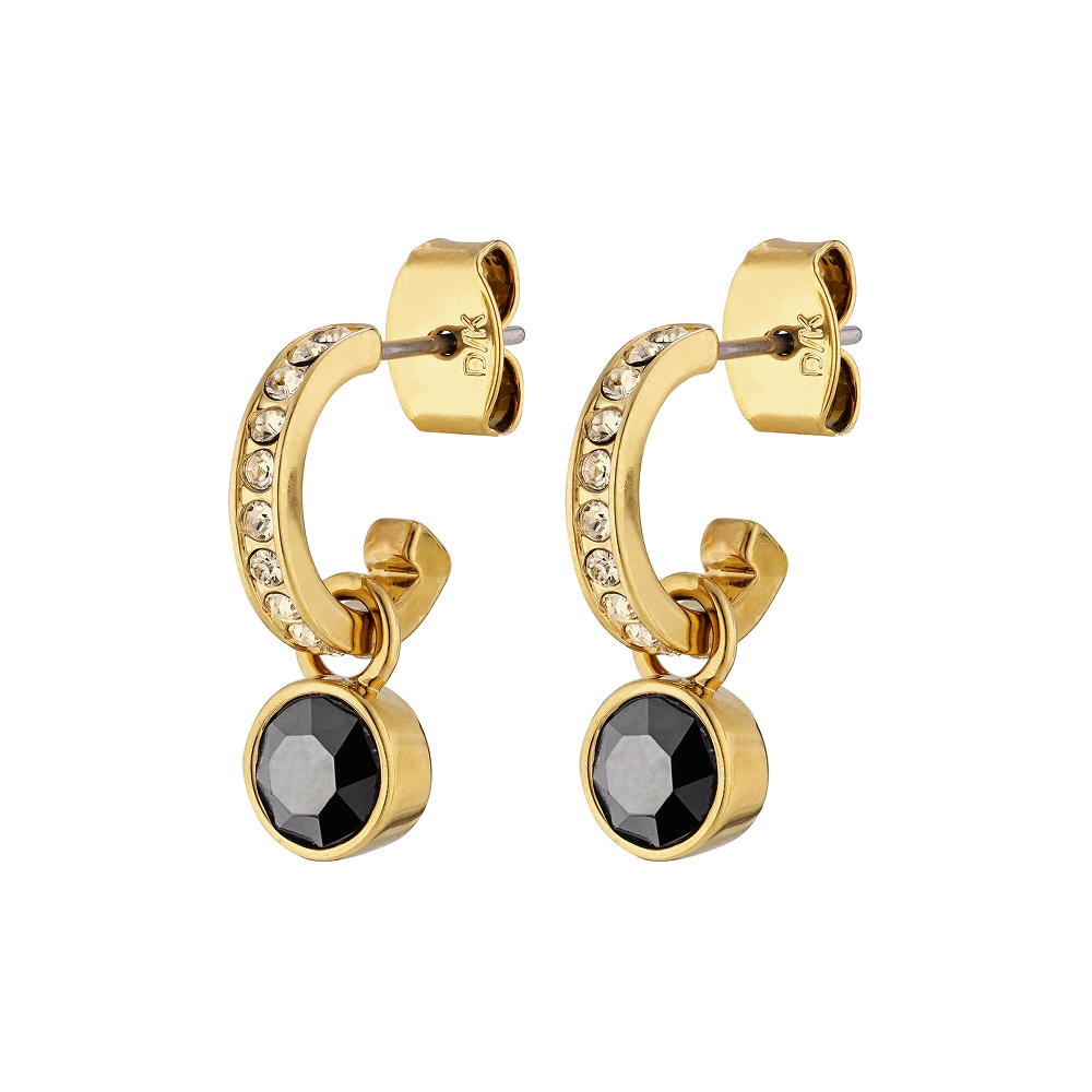 Серьги DESSA SG BLACK / GOLDEN Dyrberg Kern 390014