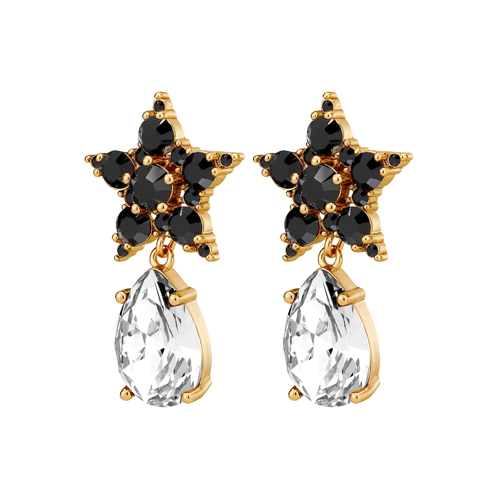 Серьги HYDRA SG BLACK / CRYSTAL Dyrberg Kern 450030