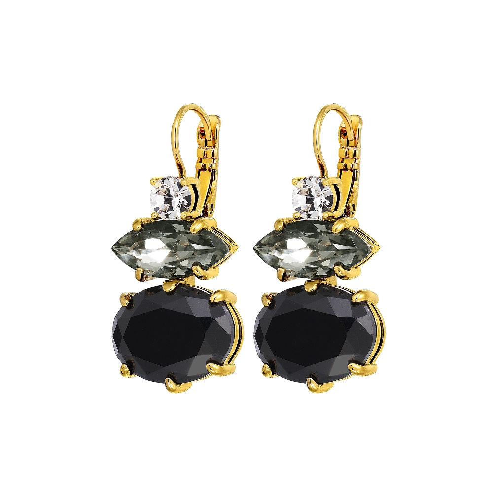 Серьги PARSANA SG BLACK_GREY Dyrberg Kern 470011