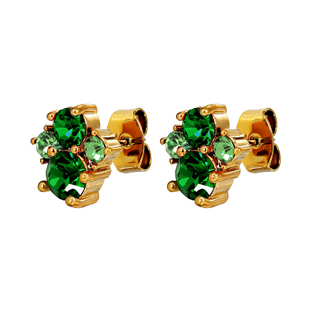 Серьги BILLIS SG GREEN MIX  470138