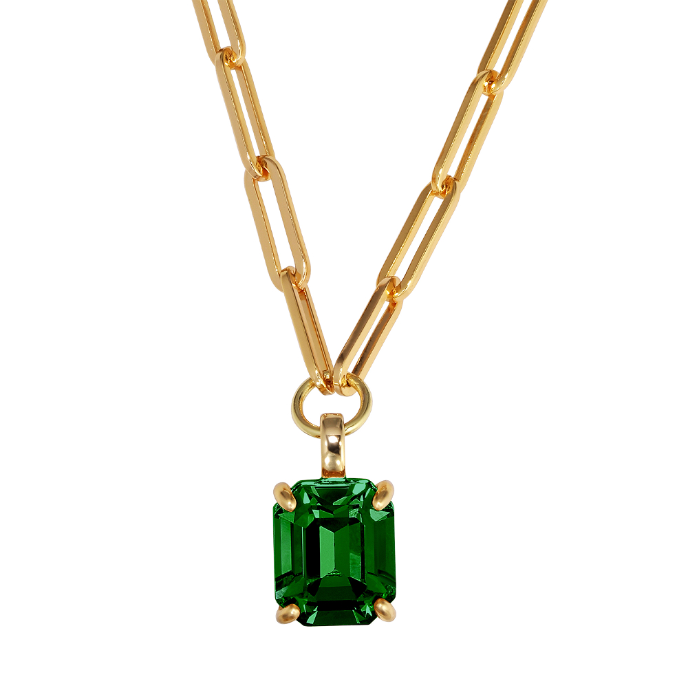 Колье OCTA SG EMERALD GREEN Dyrberg Kern 470102