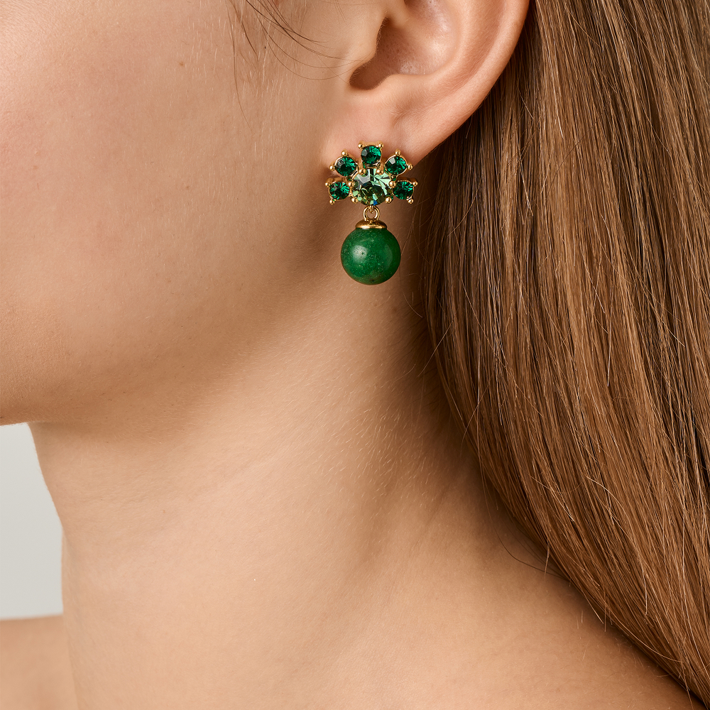 Серьги VERONICA SG EMERALD GREEN  450110