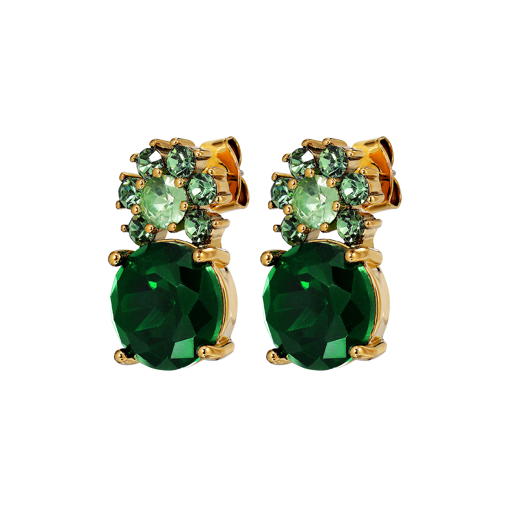 Серьги BECKIA SG EMERALD GREEN Dyrberg Kern 470096