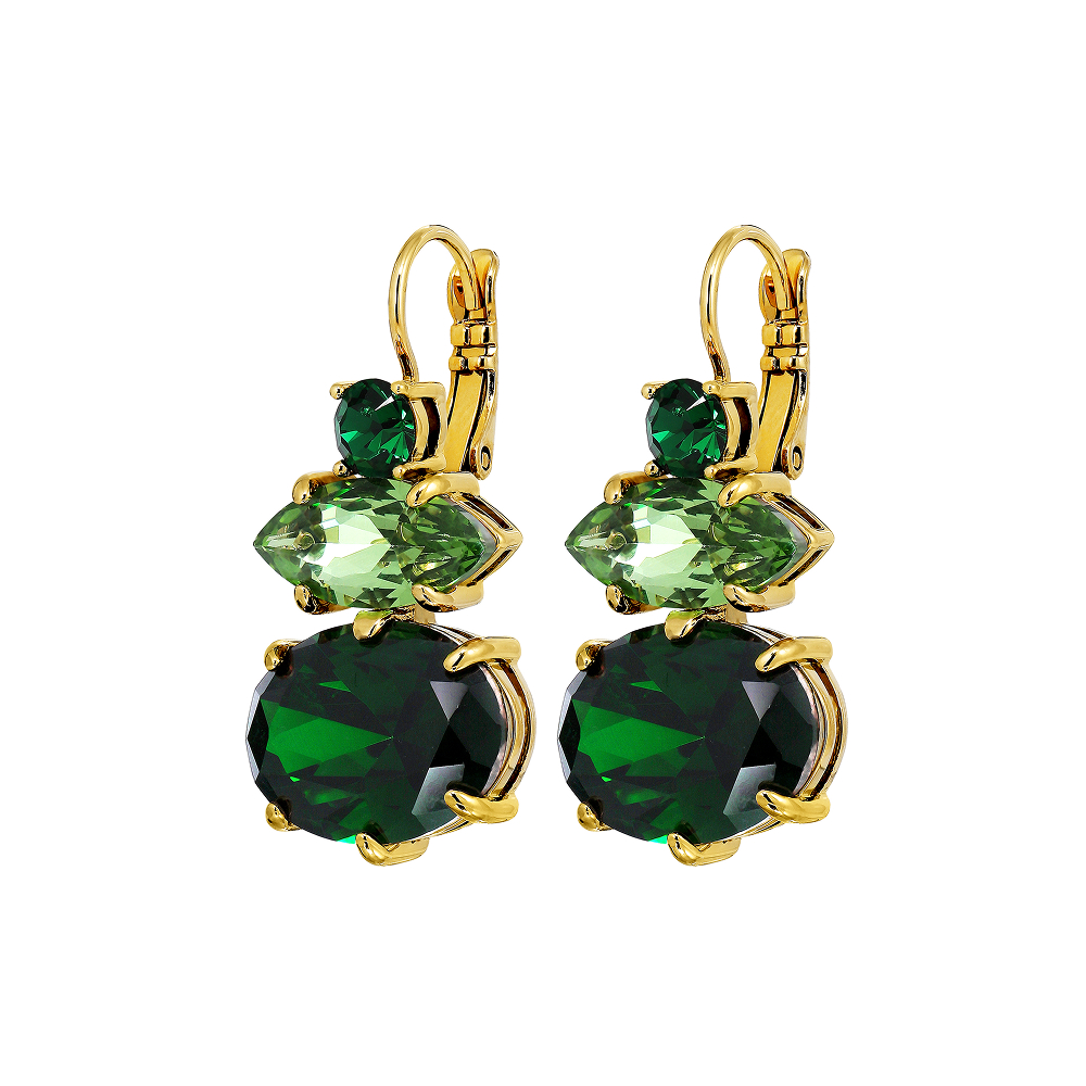 Серьги PARSANA SG GREEN Dyrberg Kern 470012
