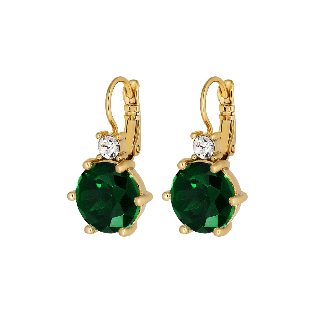 Серьги BEGONIA SG EMERALD GREEN Dyrberg Kern 470105