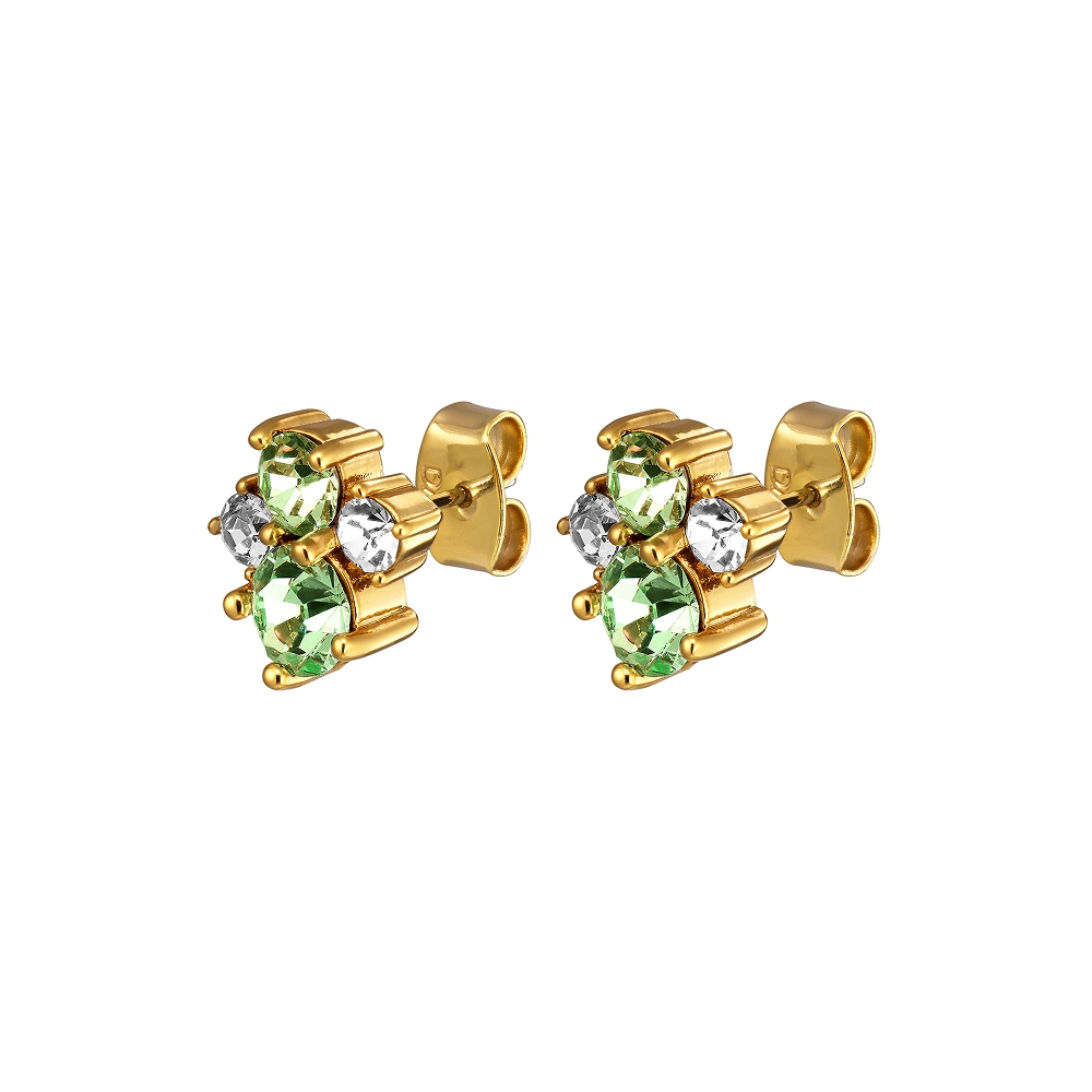Серьги BILLIS SG LIGHT GREEN  460048