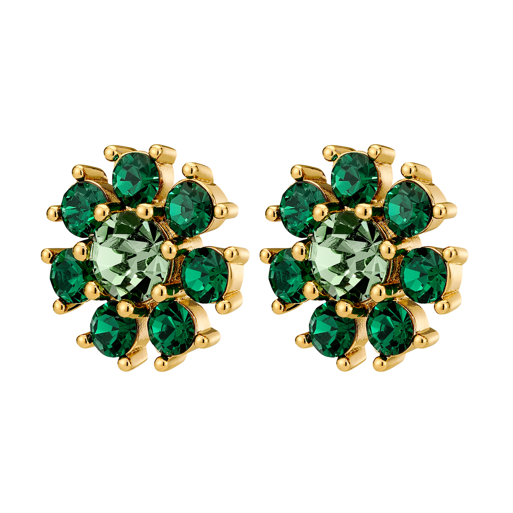 Серьги AUDE SG EMERALD GREEN Dyrberg Kern 450098