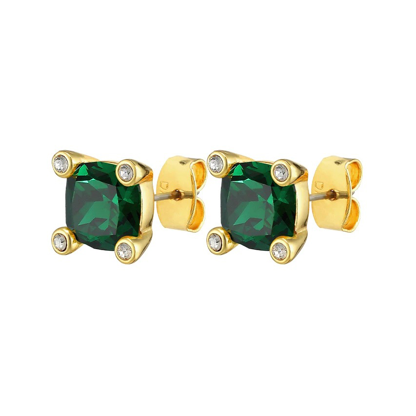 Серьги CLARA SG GREEN Dyrberg Kern 390045