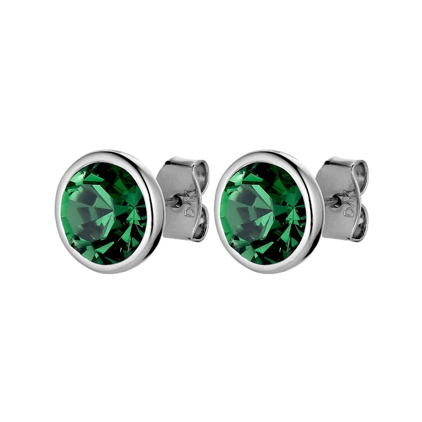 Пусеты DIA SS EMERALD GREEN Dyrberg Kern 430134