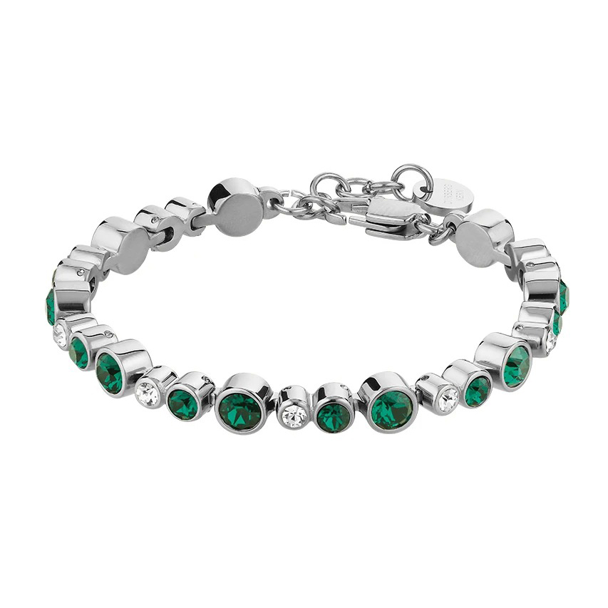 Браслет TERESIA SS EMERALD GREEN / CRYSTAL Dyrberg Kern 430050