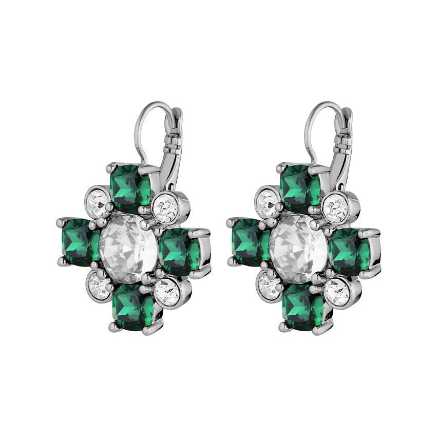 Серьги BATTI SS EMERALD GREEN Dyrberg Kern 430060