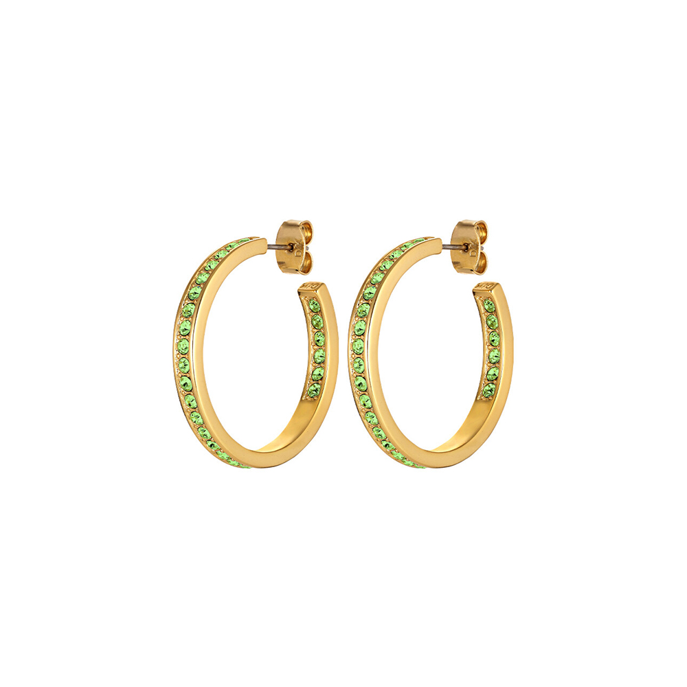 Серьги JUSTINA SG LIGHT GREEN Dyrberg Kern 420134