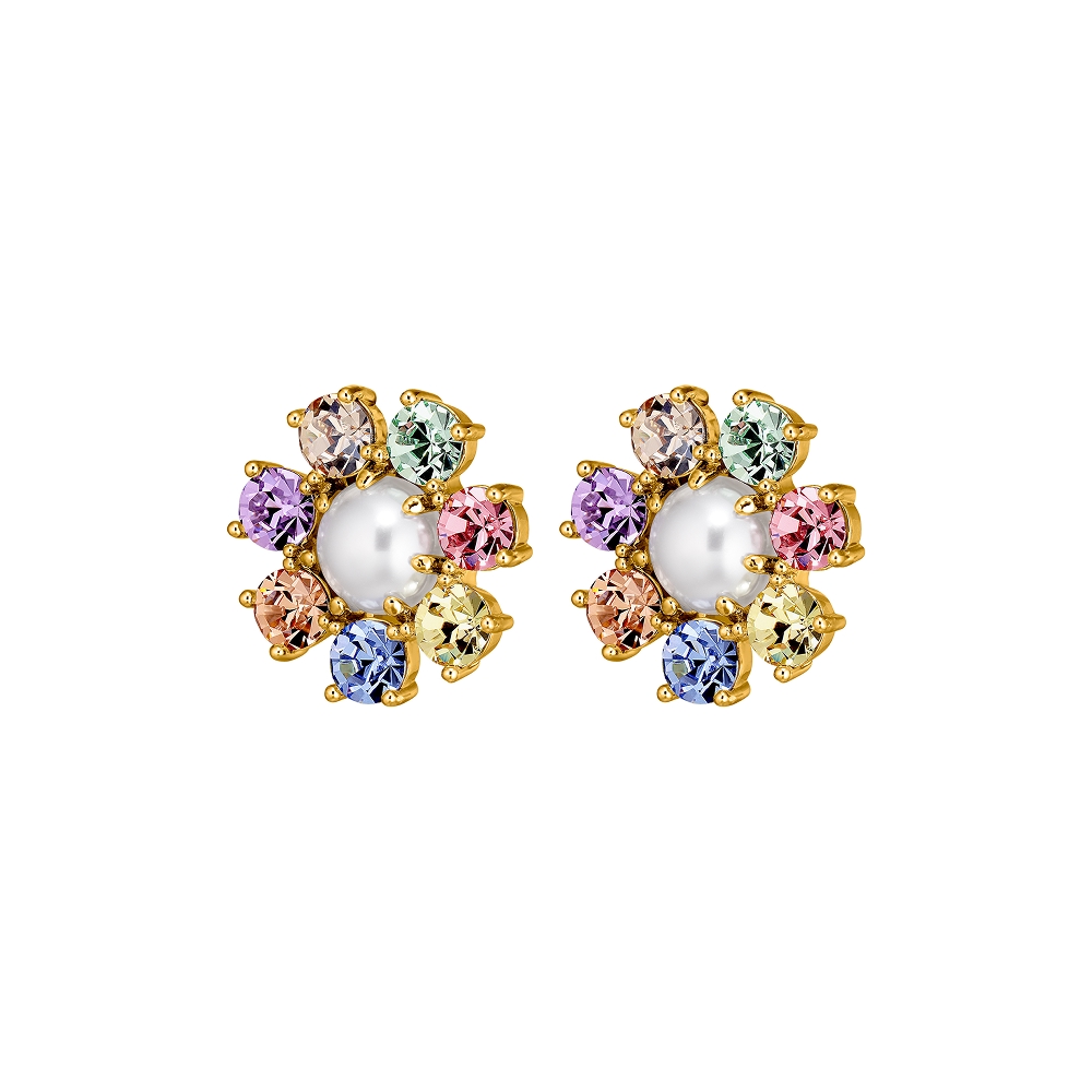 Серьги AUBRA SG PASTEL MULTI / WHITE PEARL Dyrberg Kern 460082