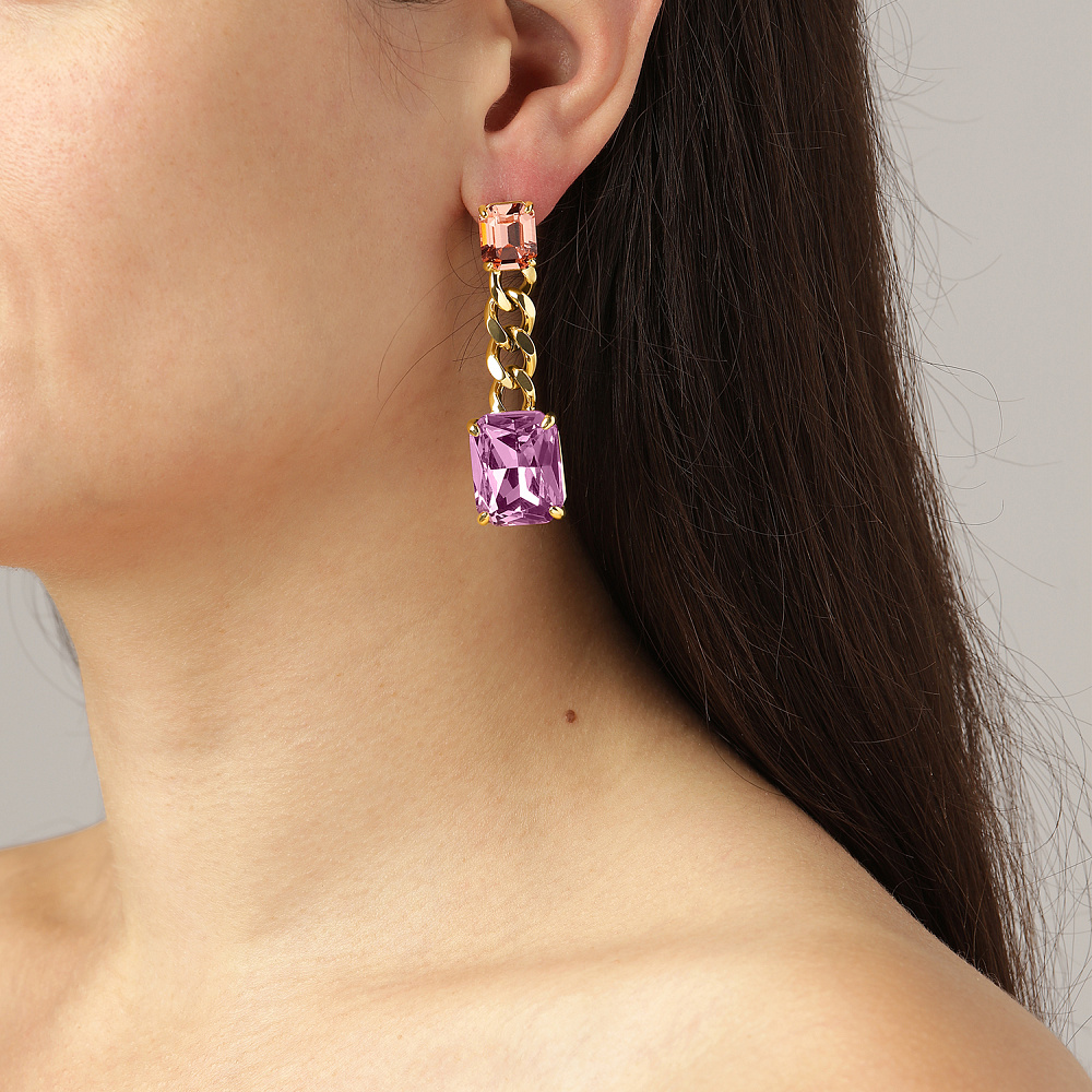 Серьги CALLA SG LIGHT ROSE / PEACH Dyrberg Kern 460010