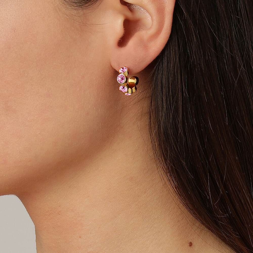 Серьги JENNA SG LIGHT ROSE Dyrberg Kern 380093 R/G