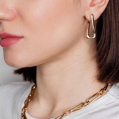 Серьги For U с золотом  PEN0795ORO0000U