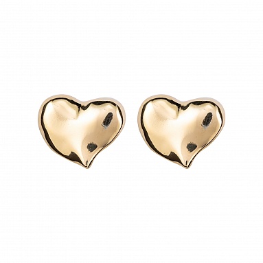 Серьги UNO heart с золотом  PEN0829ORO0000U