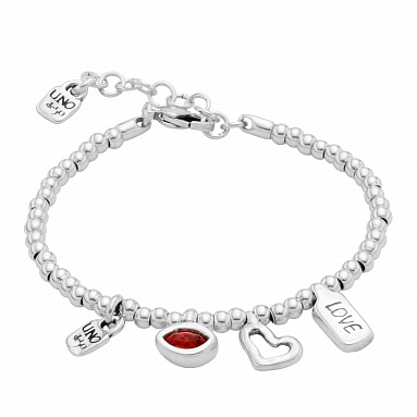 Браслет I'm waiting 4 U Red с серебром  PUL1852ROJMTL0M