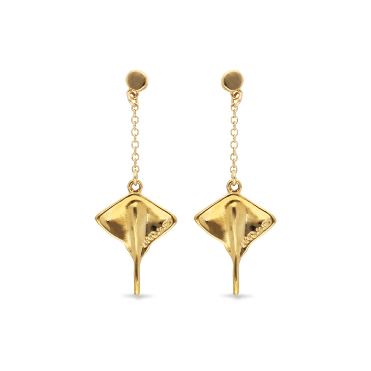 Серьги со скатом Ser Majestuosa, с золотом  PEN1009ORO0000U