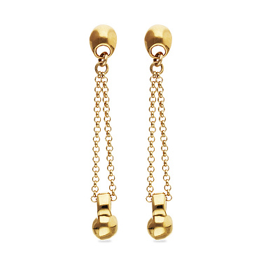 Серьги Точка притяжения Gravity, с золотом  PEN1063ORO0000U