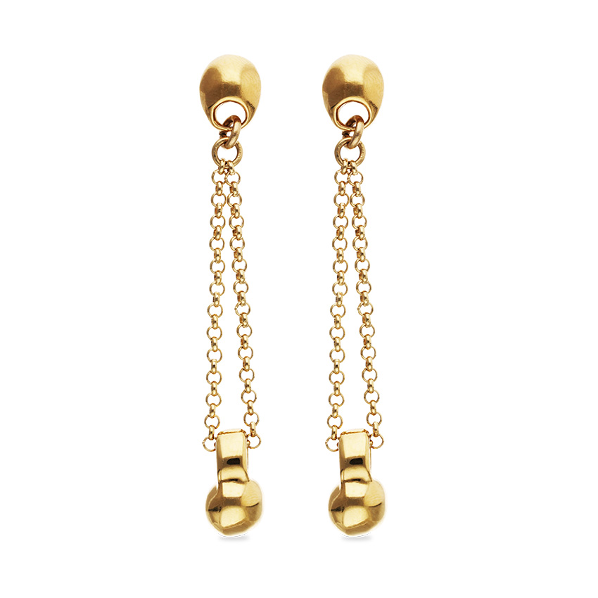 Серьги Точка притяжения Gravity, с золотом  PEN1063ORO0000U