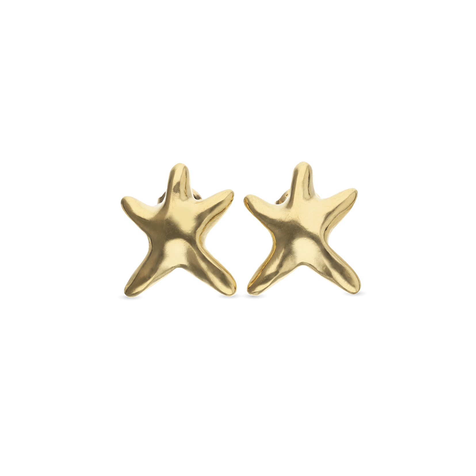Серьги Звезда, маленькие с золотом  PEN1098ORO0000U