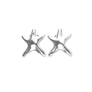Серьги Звезда, маленькие с серебром  PEN1098MTL0000U