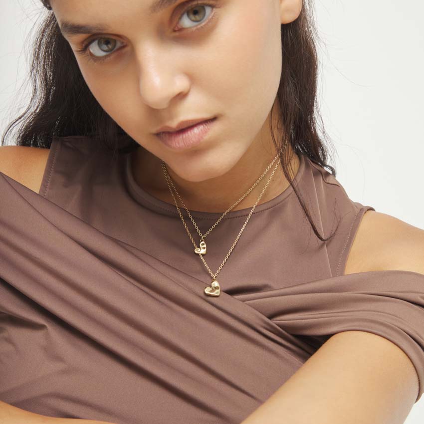 Ожерелье Ритмы Beat, с золотом  COL2070ORO0000U