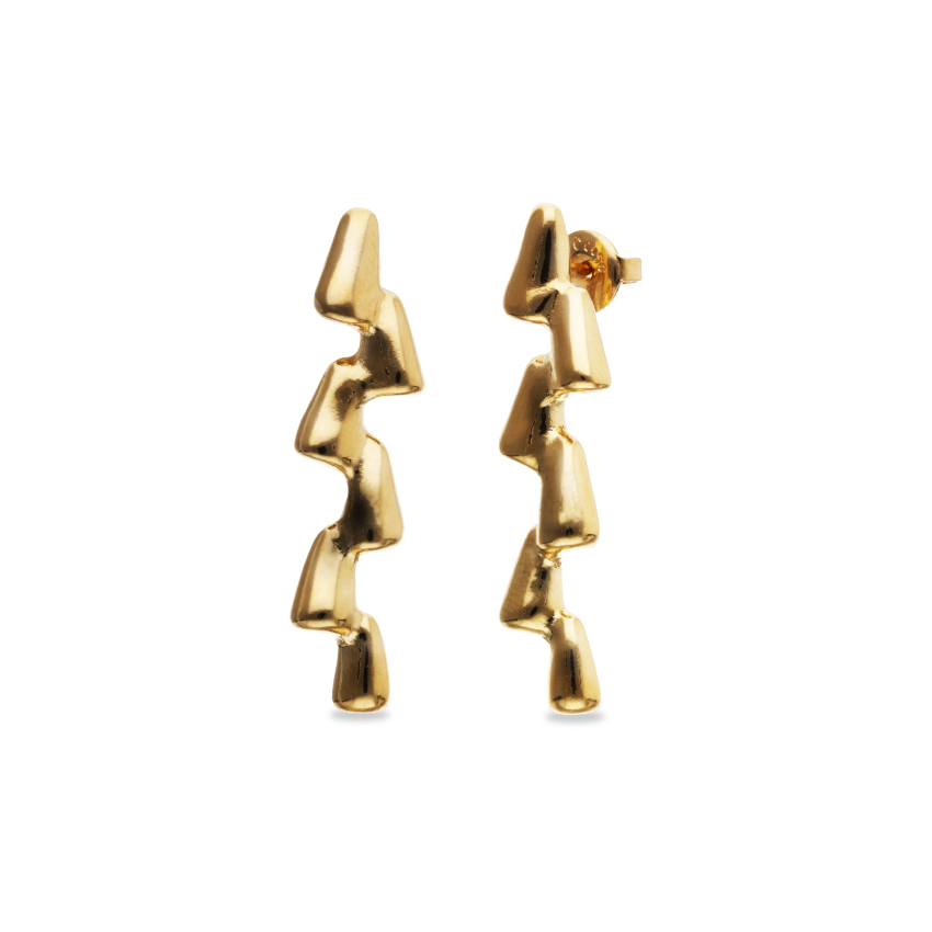 Серьги Капли смолы ROOTS, с золотом  PEN1074ORO0000U