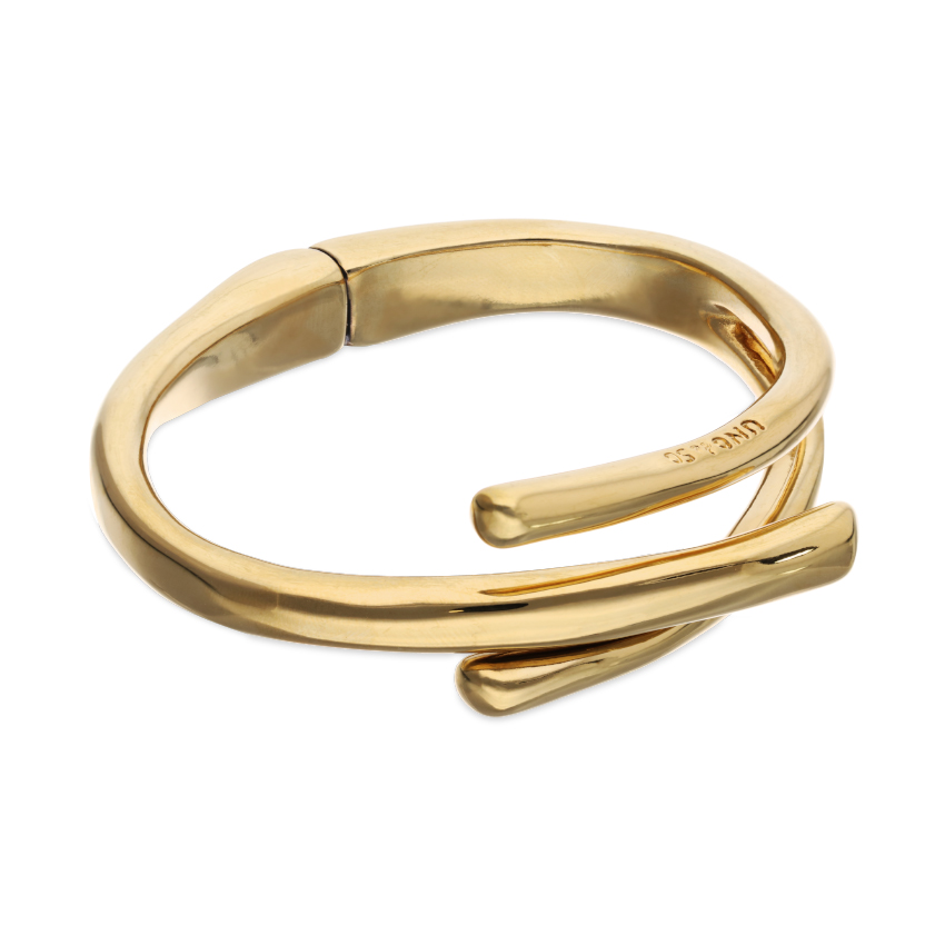 Жесткий браслет Ветвь двойная ROOTS, с золотом  PUL2631ORO0000