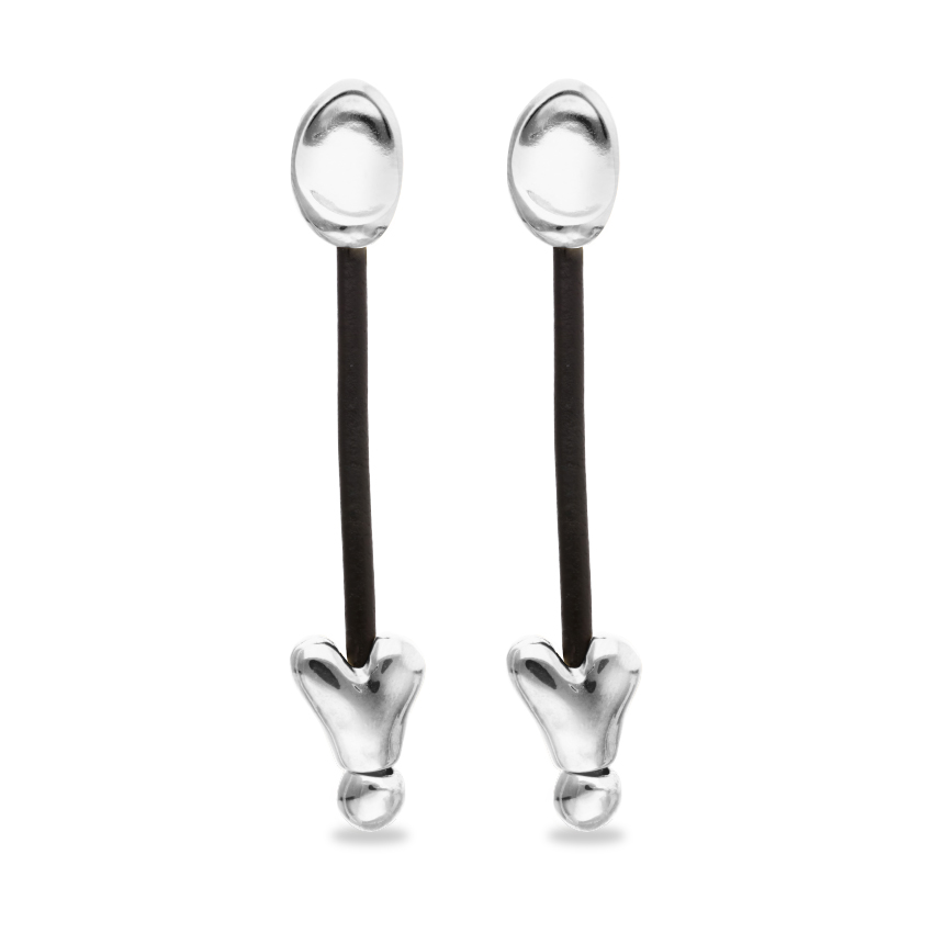 Серьги Стрелы Купидона Beat, с серебром  PEN1073MARMTL0U