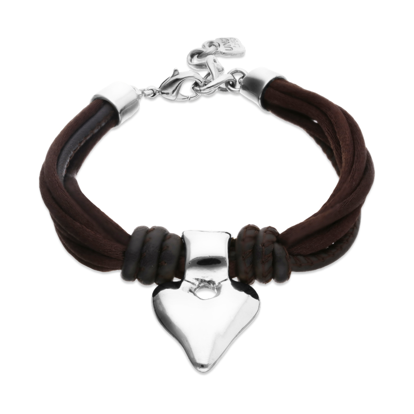 Кожаный браслет Пути Beat, с серебром   PUL2640MARMTL0M