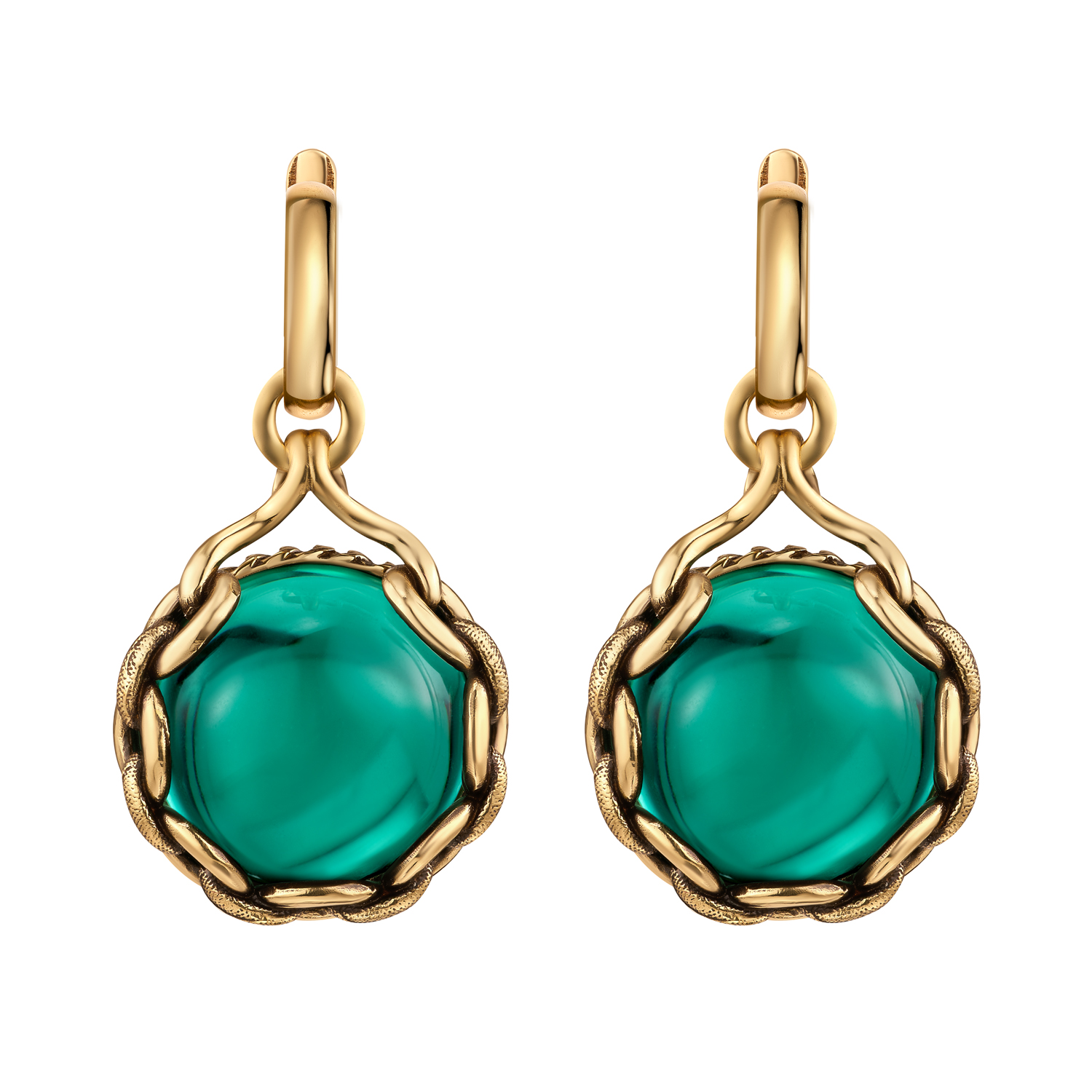 Серьги CATENE OR2520 SMERALDO