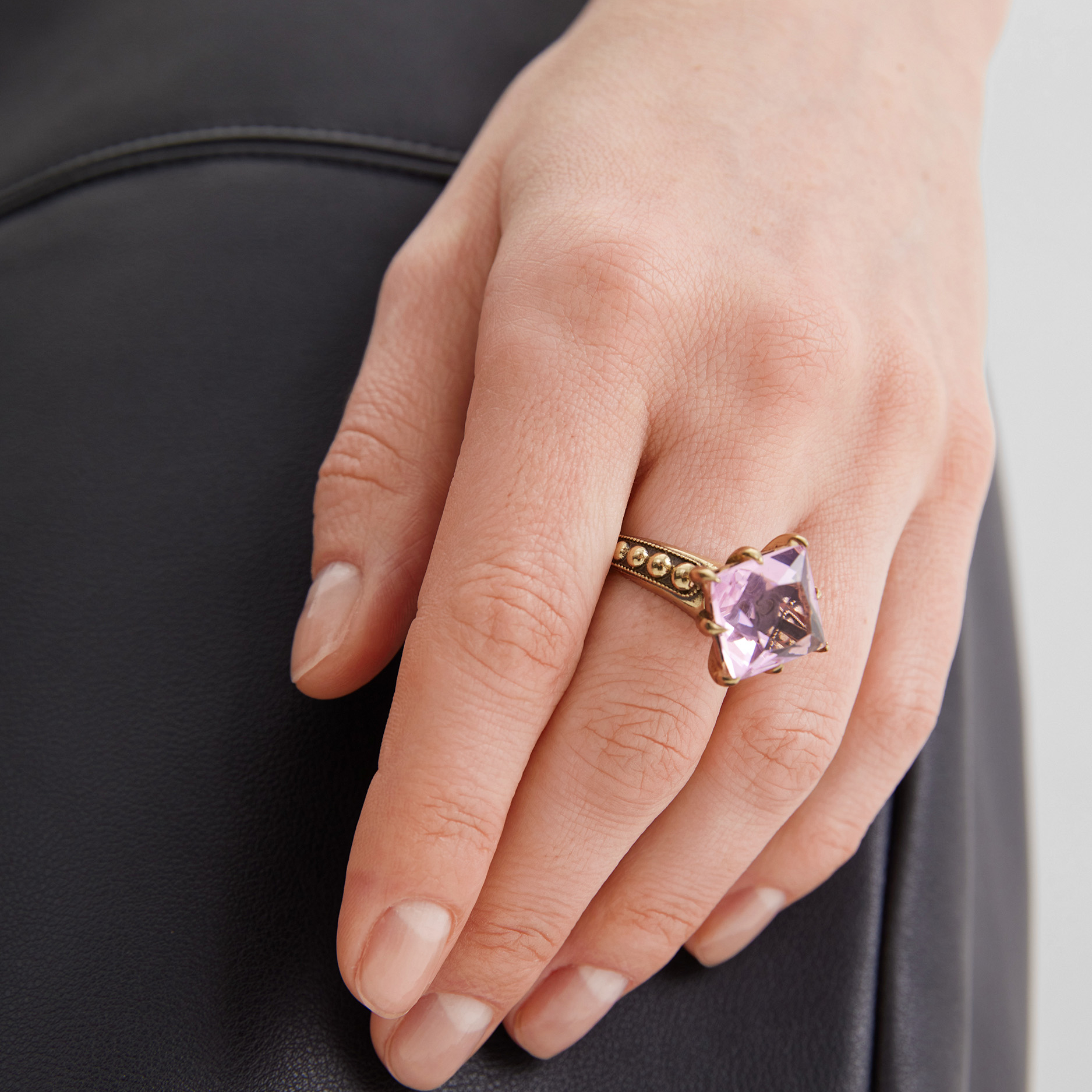 Кольцо SEGRETI DELL'OCEANO  AN0588 KUNZITE