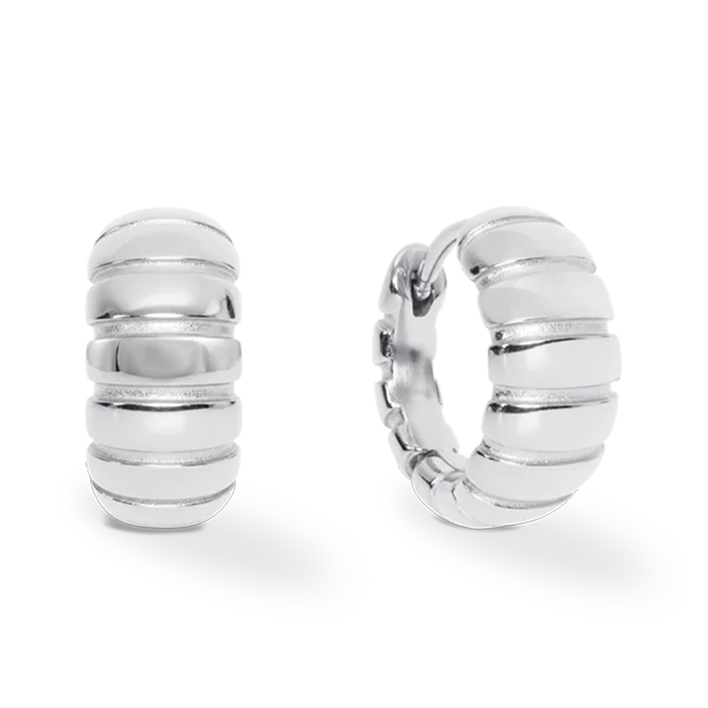 Серьги Hoop 14мм Silver 0155/23-1700