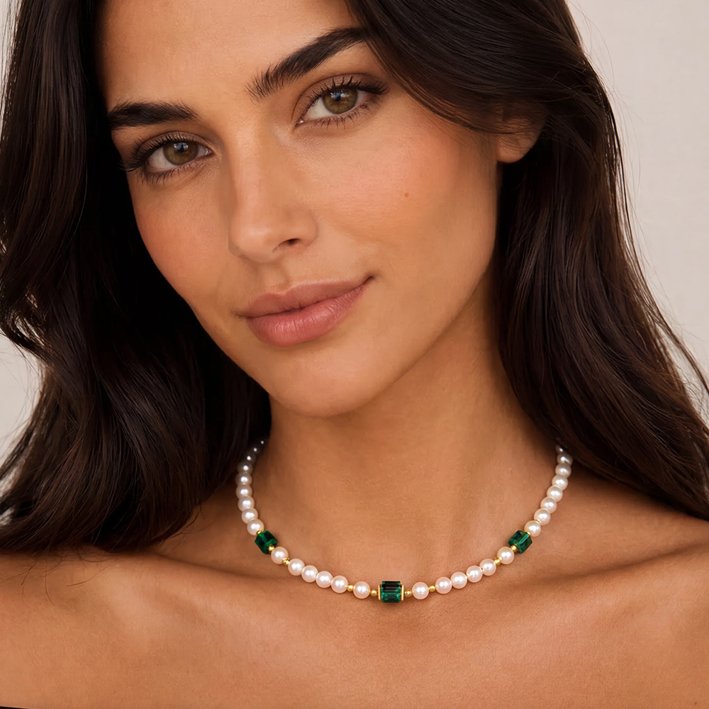 Колье Dark Green 2110/10-0521