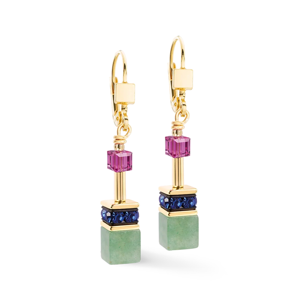 Серьги Multicolour Gemstone 4905/20-1561