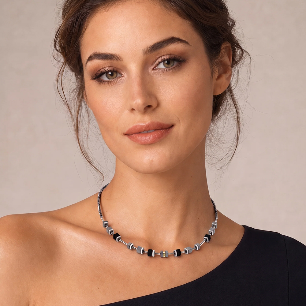 Колье Black-Silver 2802/10-1317