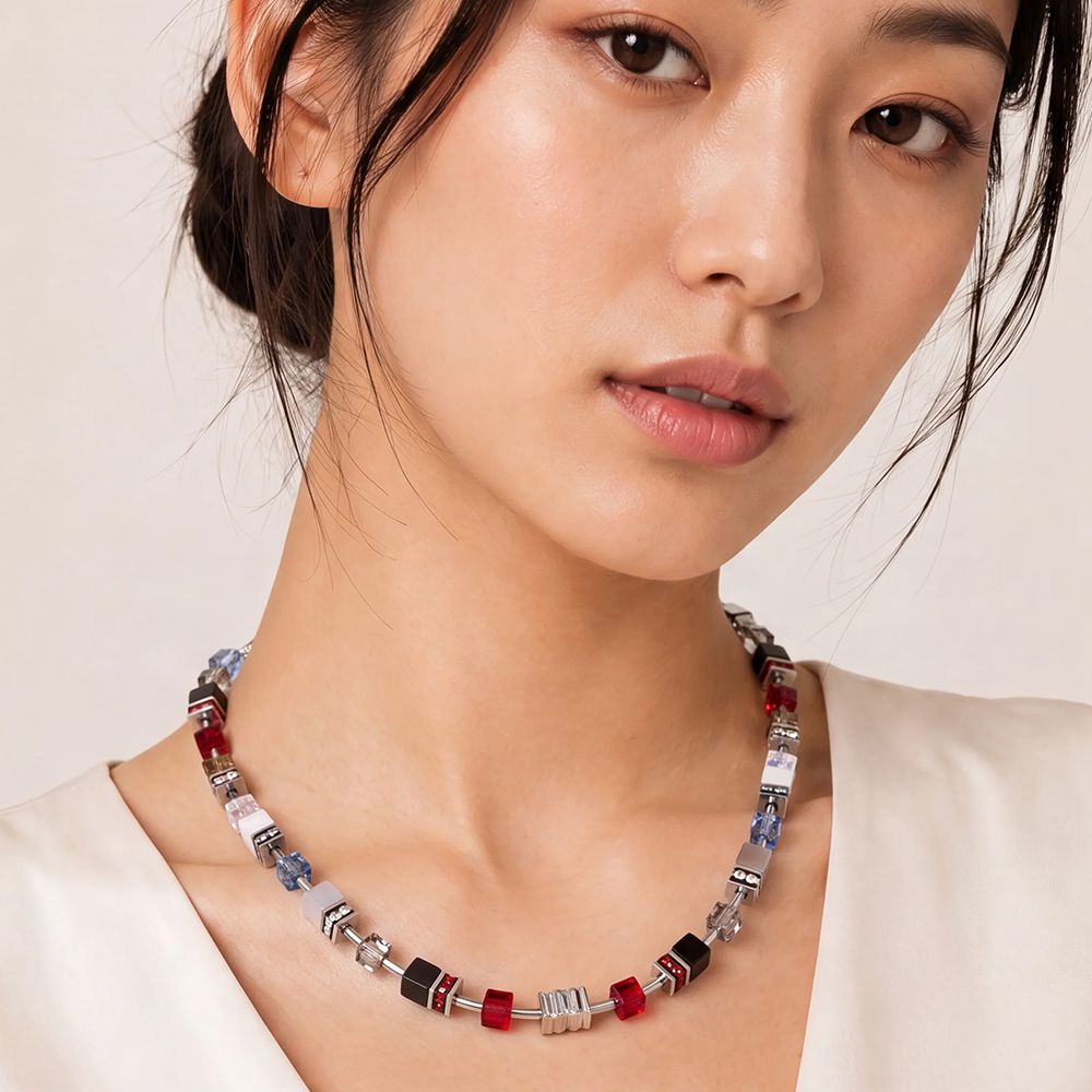 Колье Grey-Red 3025/10-1203