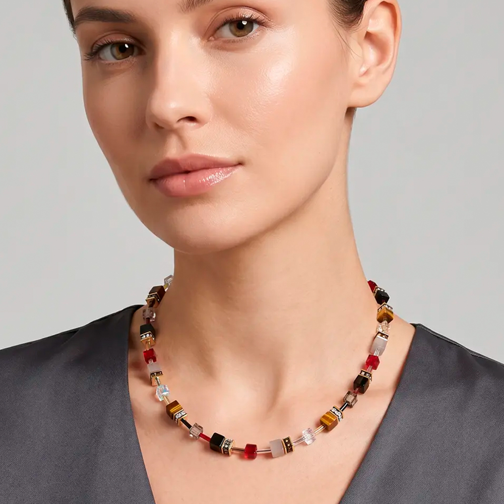 Колье Grey-Brown-Dark RED 4905/10-1133