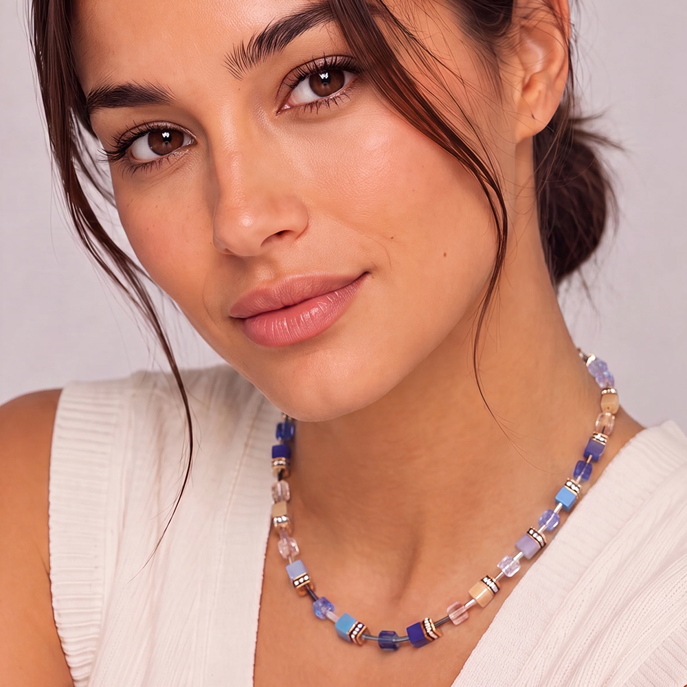 Колье Beige-Blue 2838/10-1007