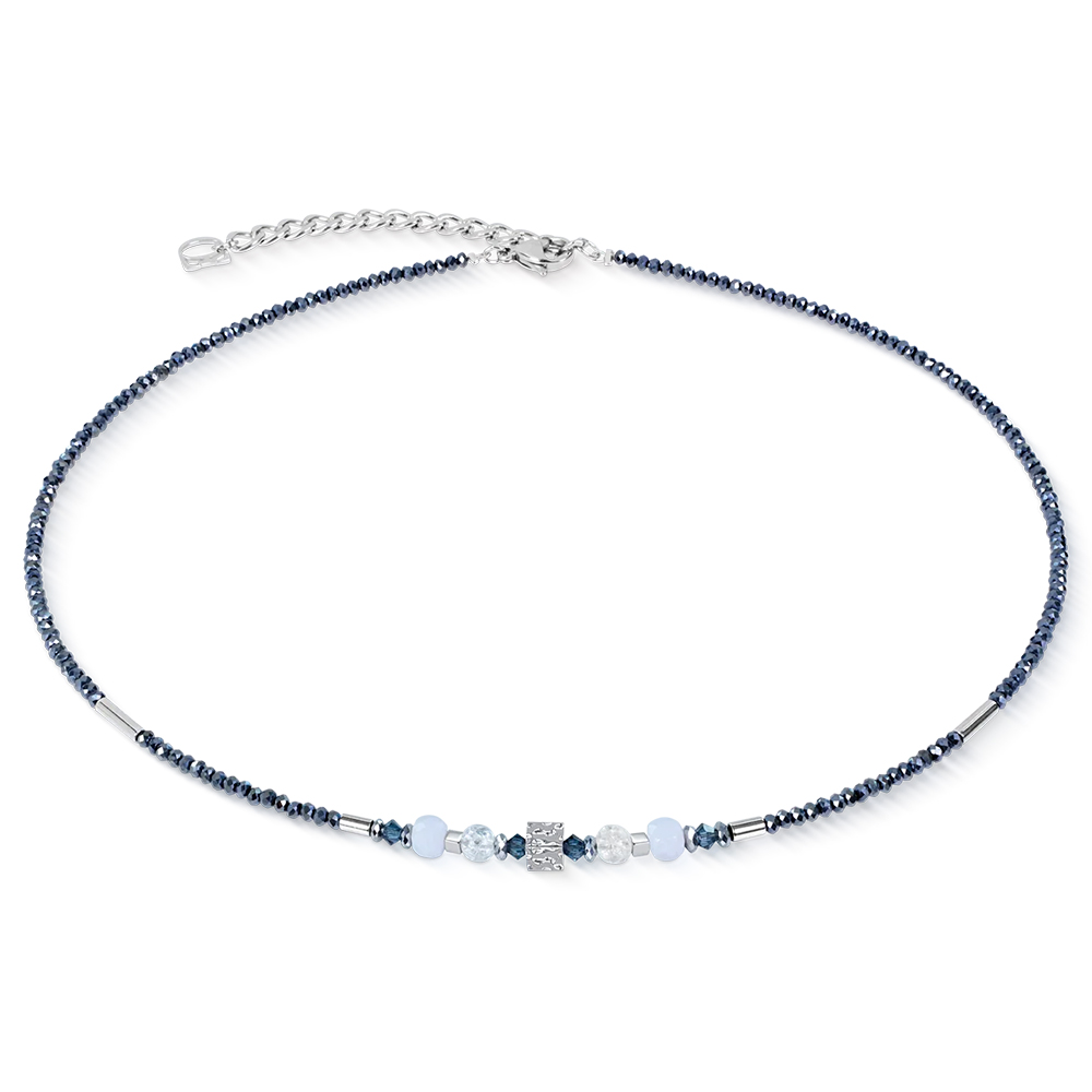 Колье Light Blue-Silver 3048/10-0741
