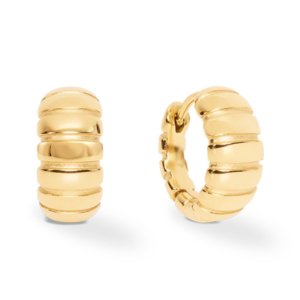 Серьги Hoop 14мм Gold 0155/23-1600