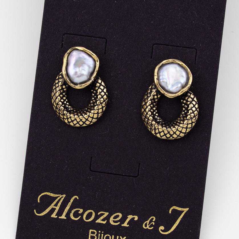 Серьги Alcozer & J с жемчугом