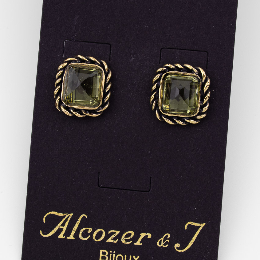 Серьги Alcozer & J с празиолитом